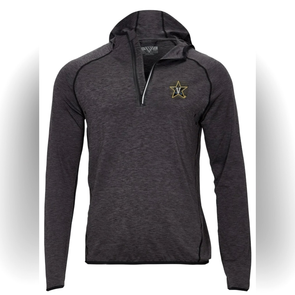 NWT [Levelwear] Vanderbilt Commodores NCAA Apex 1/4 Zip Hooded Pullover Men’s L - Picture 2 of 15